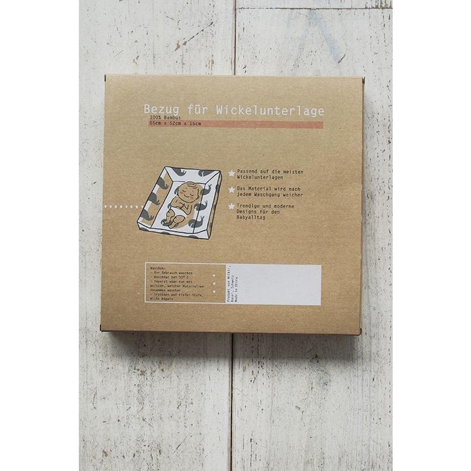 Milkii  Changement de coussinets en coton mousselin, 2-plis, éléphants 