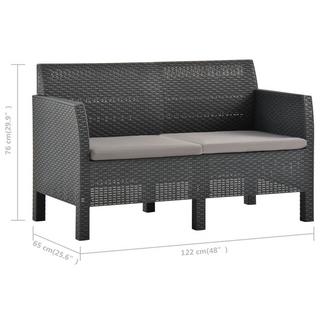 VidaXL Gartensofa polypropylen  