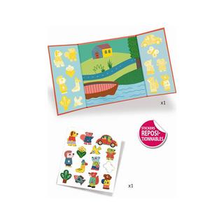 Djeco  Djeco Stickers réutilisables Animaux 