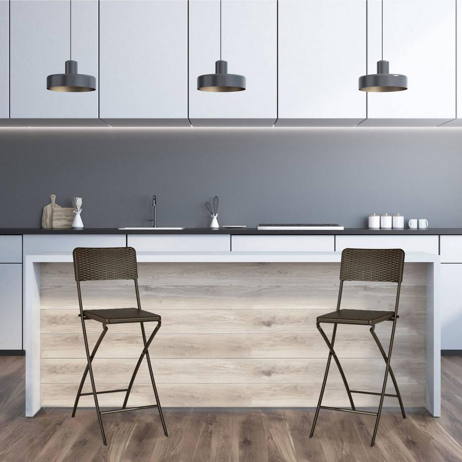 B2X Klappbarer Barhocker BASTIAN 2er Set  