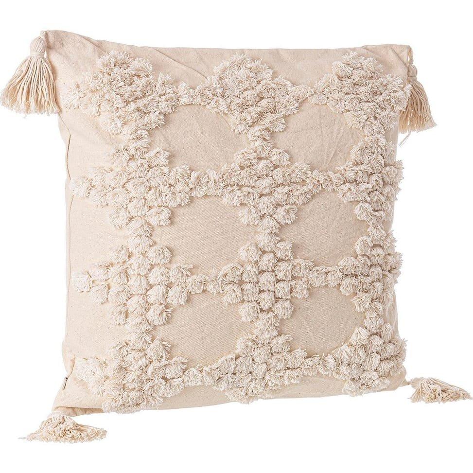 mutoni Coussin Mattis blanc 45x45  