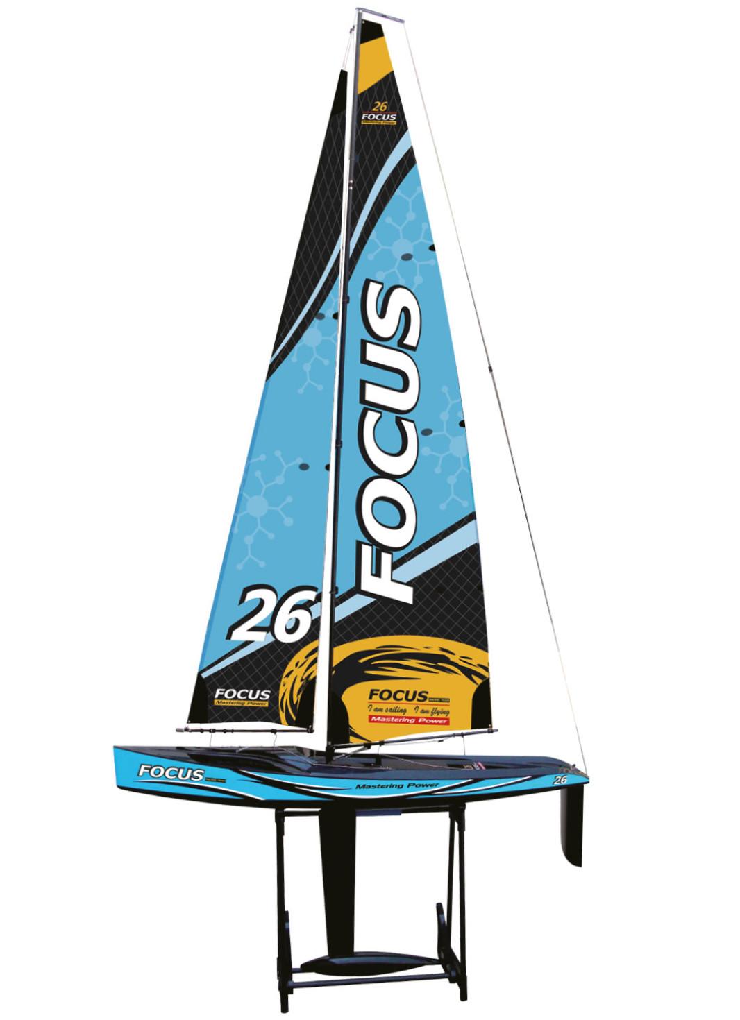 Amewi  Segel-Yacht Focus III Racing 1000 mm, Blau, RTR 