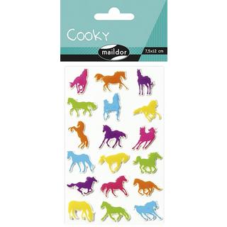 Clairefontaine  Clairefontaine Cooky, Sach 1 pl 7,5x12cm, Chevaux 