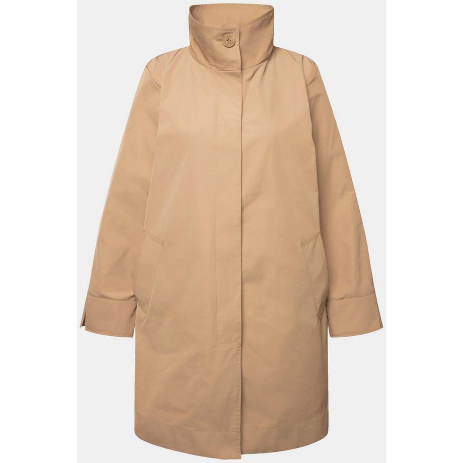 Ulla Popken Veste Col Montant Pli Dos Manches Longues  