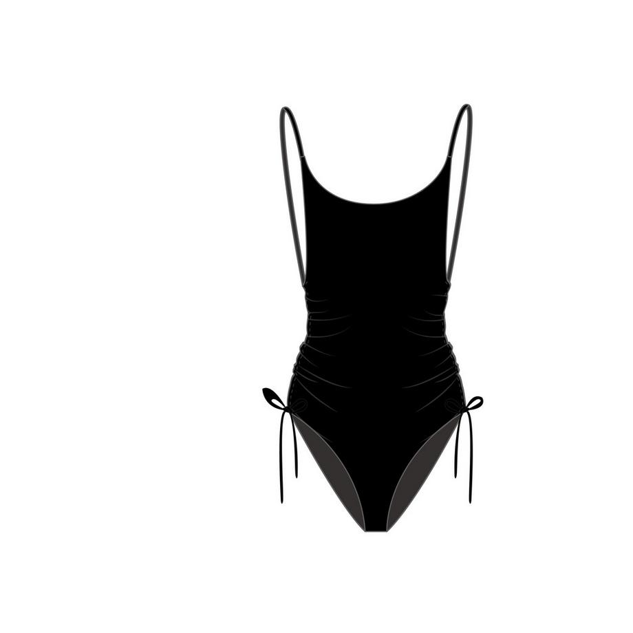 badeanzug, einteilig, daen banana oon nessy black