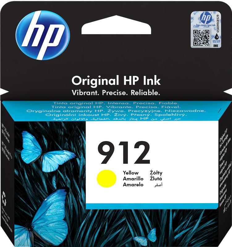 Hewlett-Packard  912 Cartouche d'encre jaune authentique 