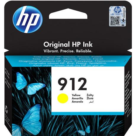 Hewlett-Packard  912 Cartouche d'encre jaune authentique 