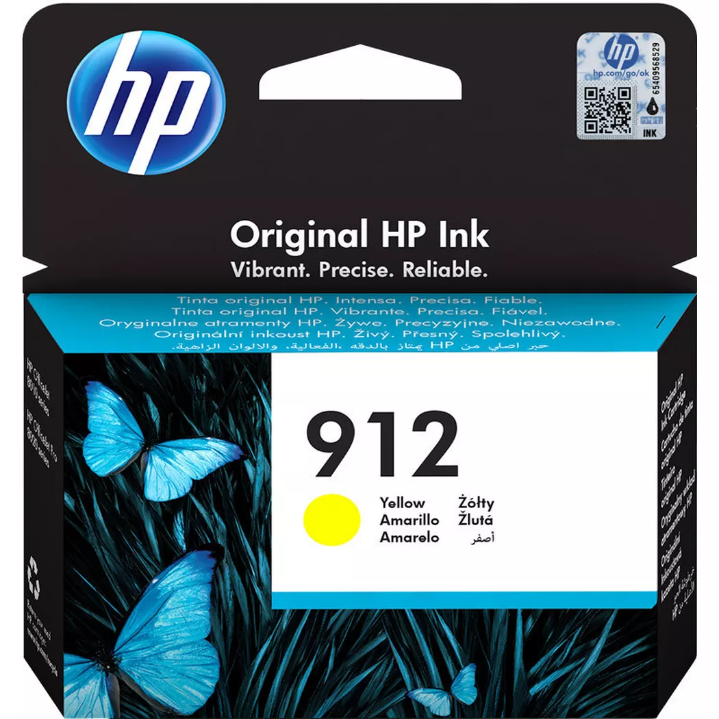 Hewlett-Packard – 912 Gelb Original Druckerpatrone, One Size