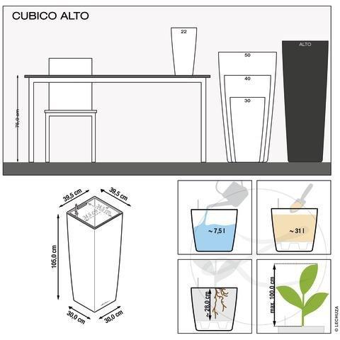 Lechuza Premium Collection CUBICO Alto all-in-one  