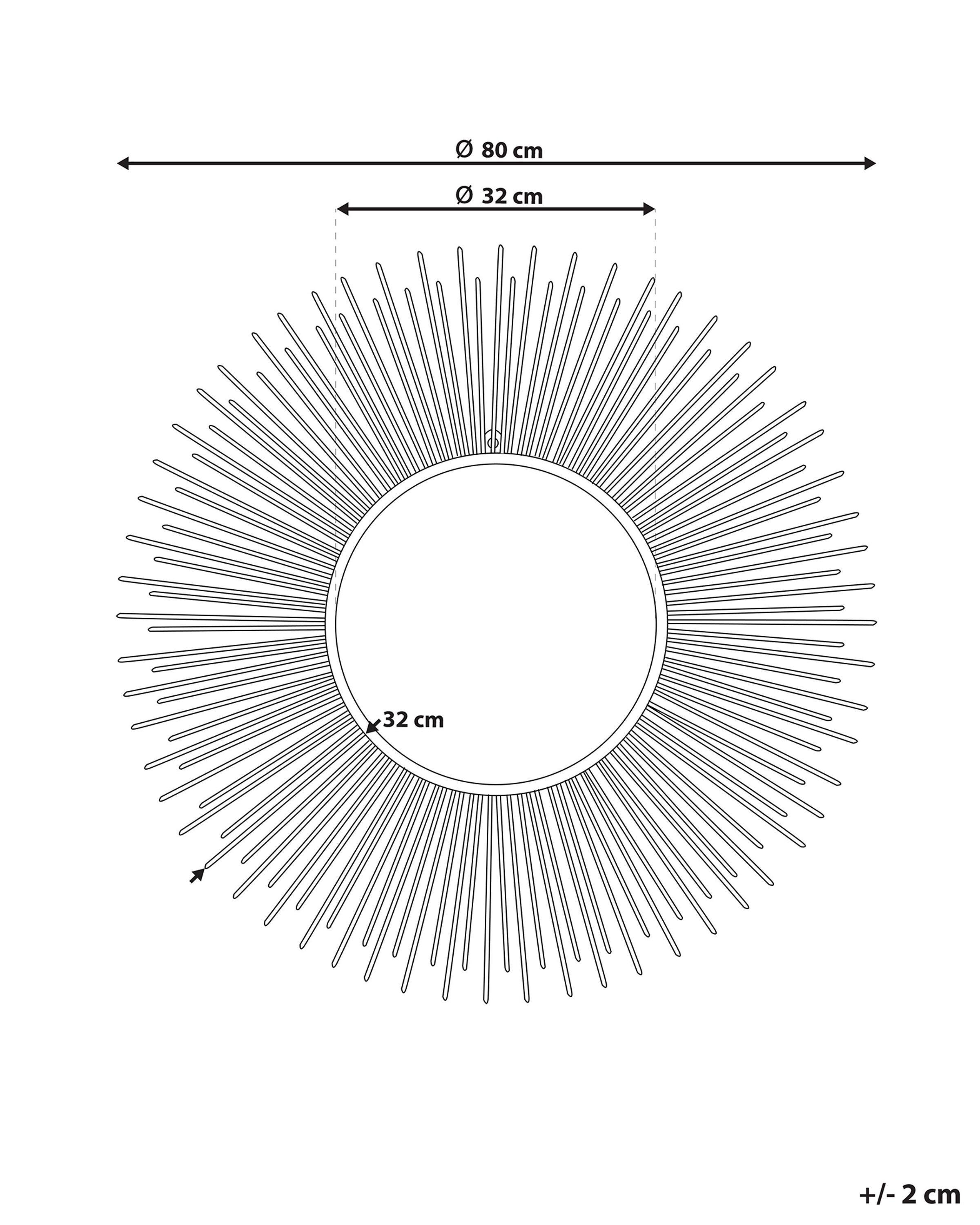 Beliani Miroir en Métal Glamour CILLY  