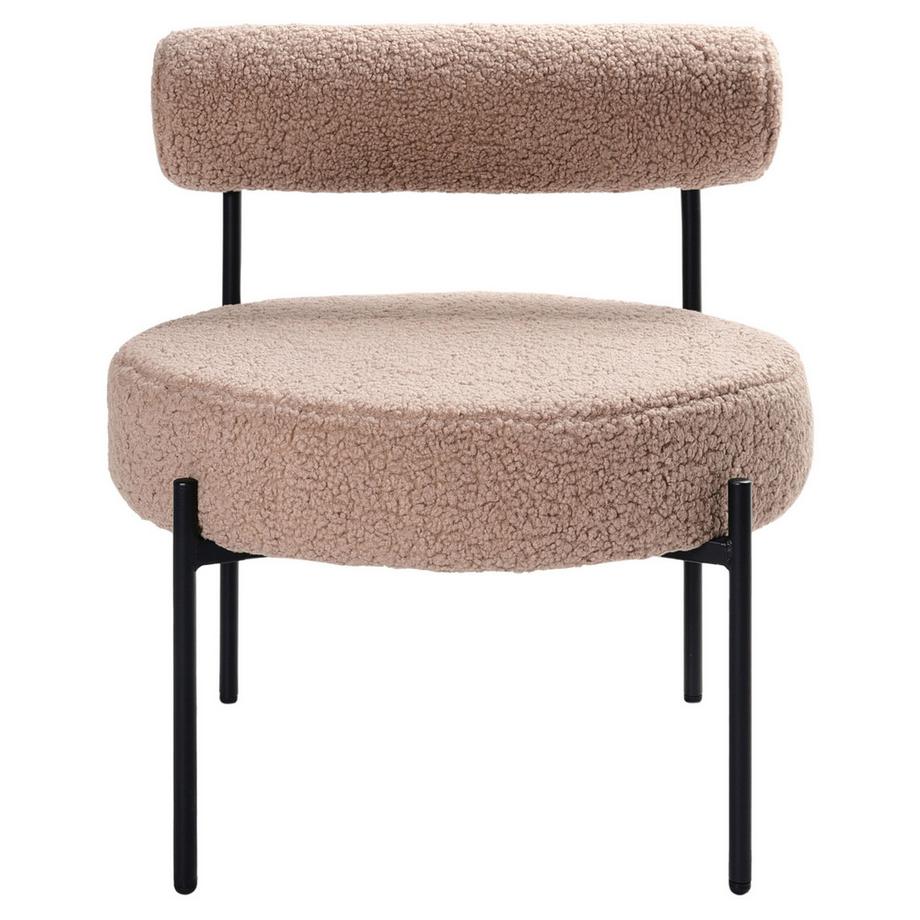 Beliani Fauteuil en Bouclé Rétro ALPHA  