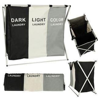 Pricenet Wäschekorb-Trennungsorganisator 3 Fächer 135l  