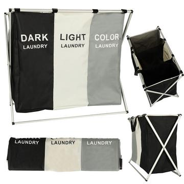 Wäschekorb-Trennungsorganisator 3 Fächer 135l