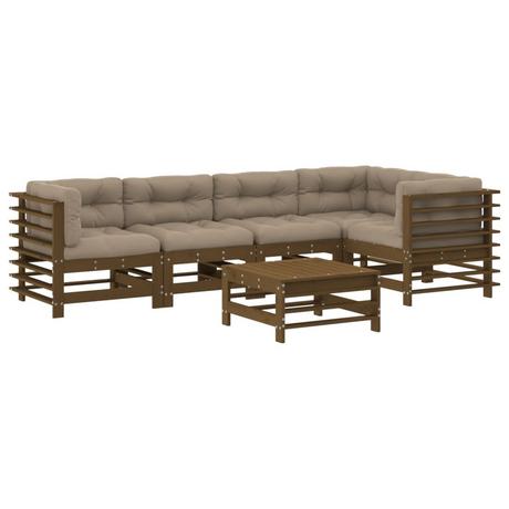 VidaXL Garten lounge set holz  