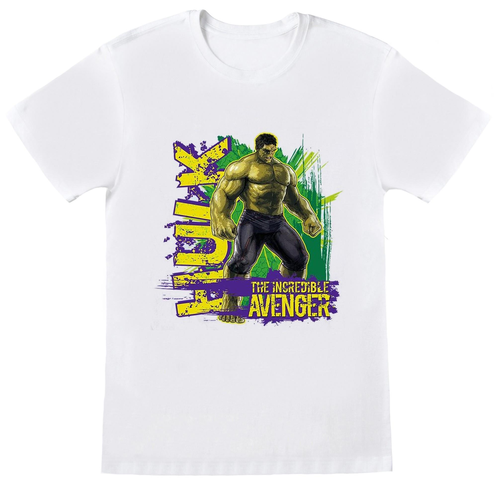 Image of Avengers Hulk Incredible Avenger Tshirt Unisex Weiss 140/146