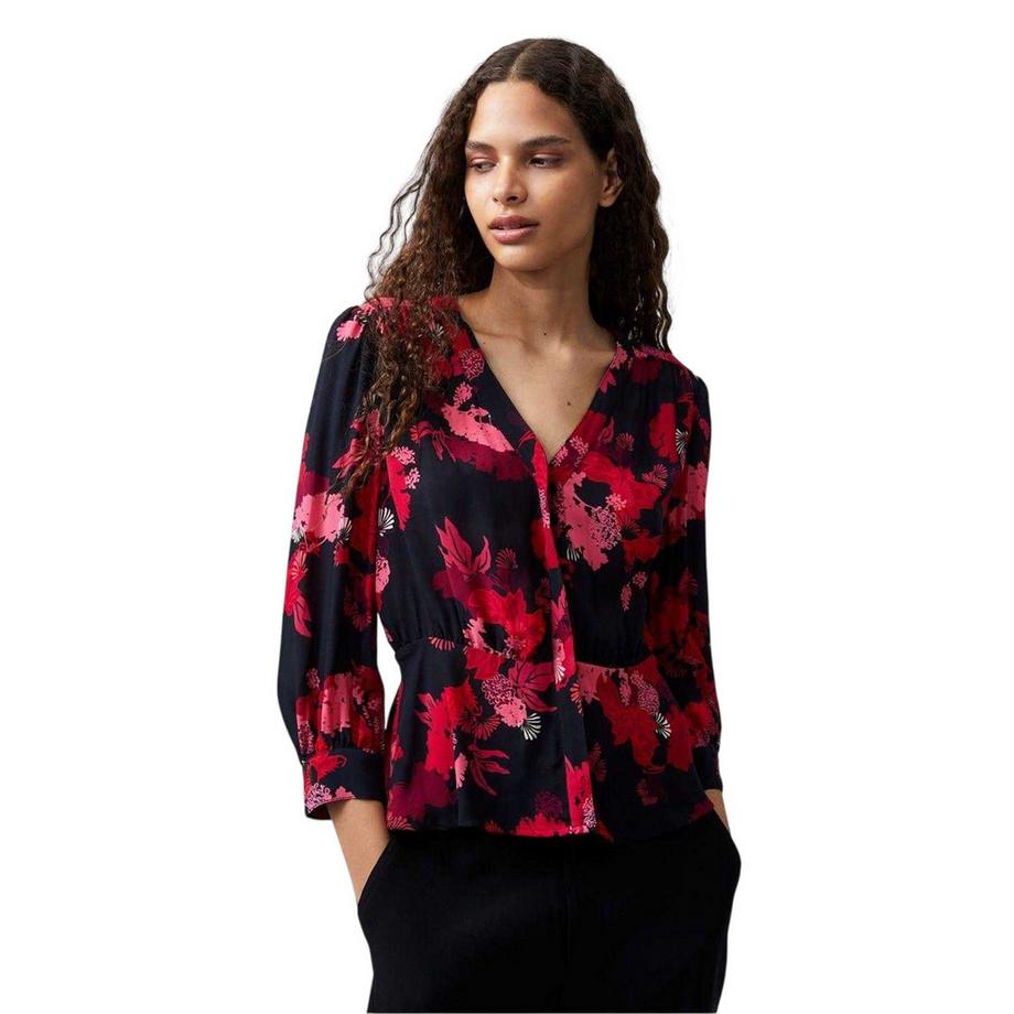 FRENCH CONNECTION Blouse Chiara Col V Coupe Régulière  