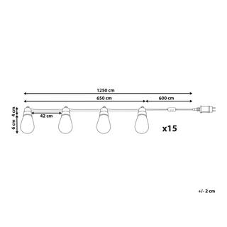 Beliani  Stringa di luci LED per esterni en Materiale sintetico ITILLEQ 