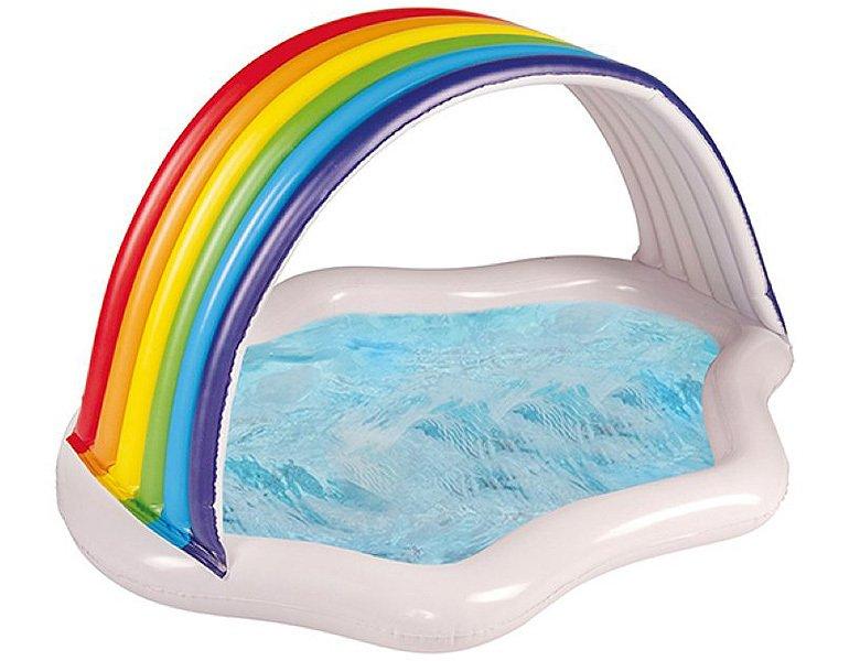 Image of Happy People Pool Rainbow mit Sonnendach - ONE SIZE