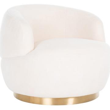 Chaise pivotante Teddy blanc