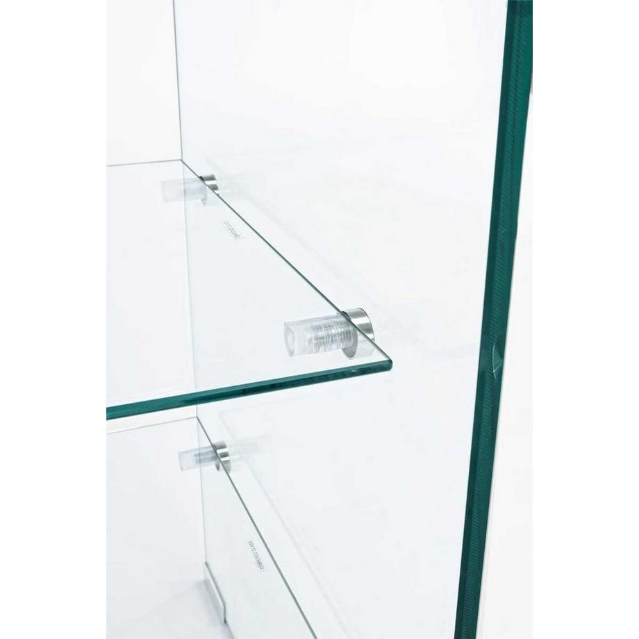 mutoni Table d&#039;appoint Iride verre 50x40x58  