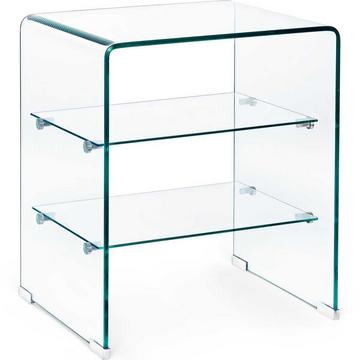 Table d&#039;appoint Iride verre 50x40x58