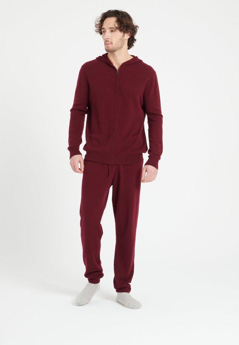 Image of Luke 7 Jogginghose - 100% Kaschmir Herren Bordeaux XL
