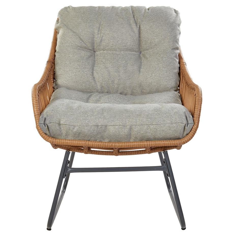 Beliani  Gartenstuhl aus PE Rattan Boho MESTRE 