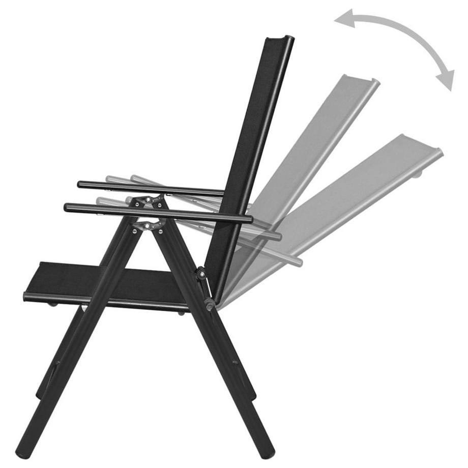 VidaXL Chaise de jardin tissu  