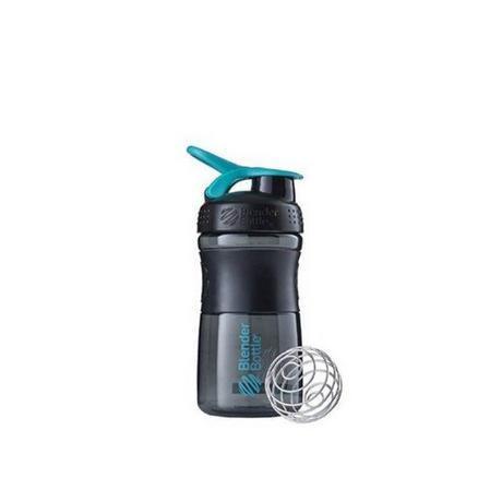 Blender Bottle  20oz / 590ml BlenderBottle SportMixer Flip, Black/Teal 