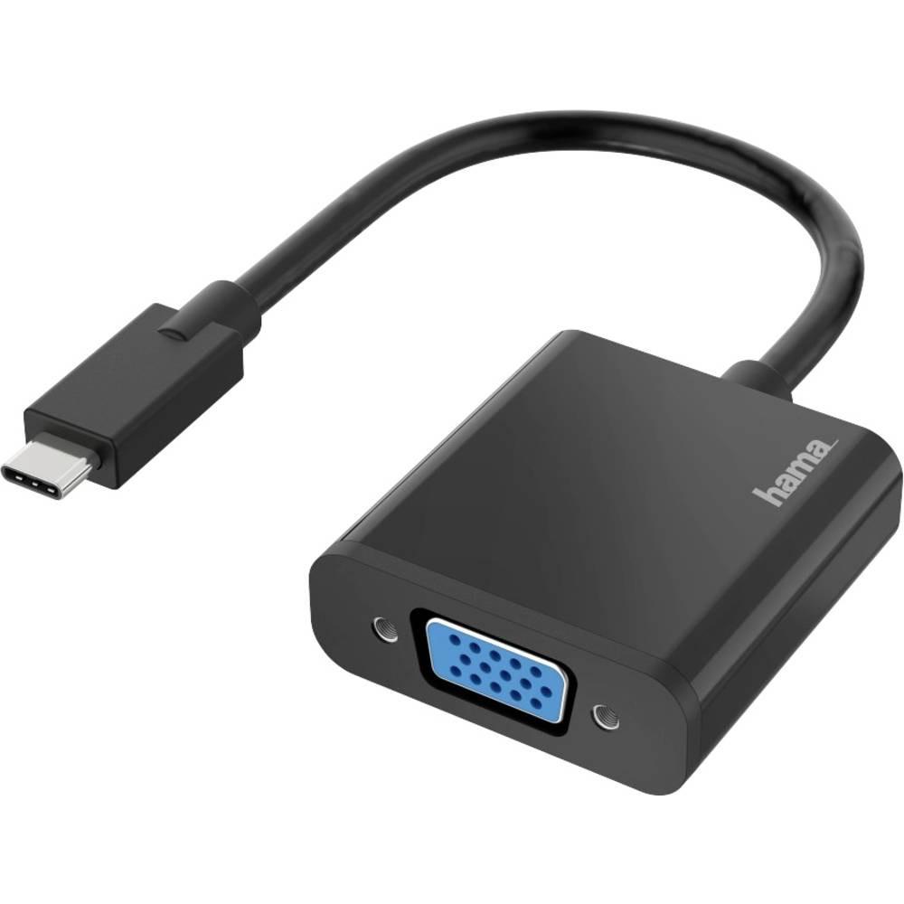 hama  Adaptateur vidéo fiche USB-C - prise VGA, Full-HD 1080p 