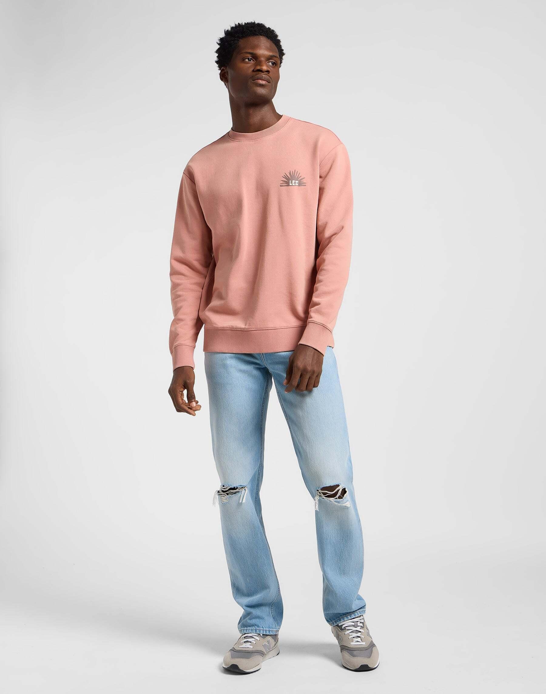 Lee Regular Graphic Rundhals-Sweatshirt  