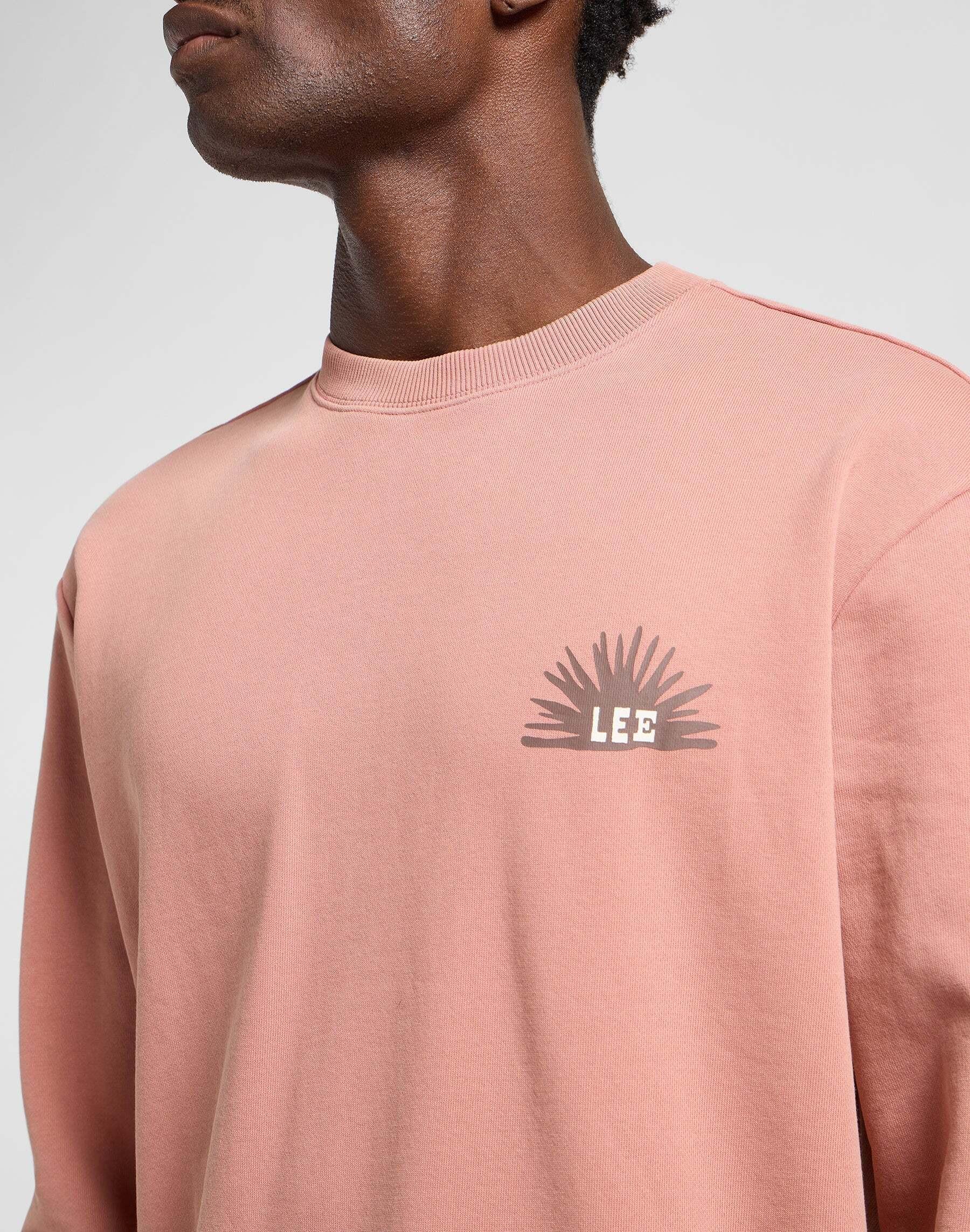 Lee Regular Graphic Rundhals-Sweatshirt  