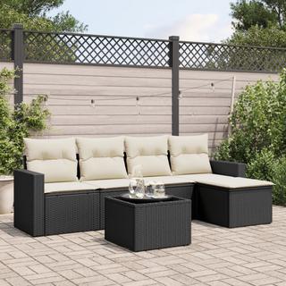 VidaXL set divano da giardino Polirattan  