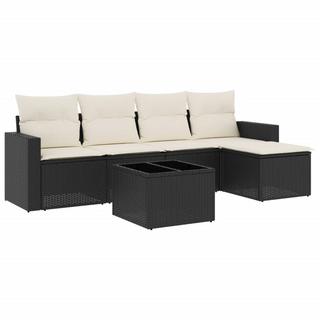 VidaXL set divano da giardino Polirattan  