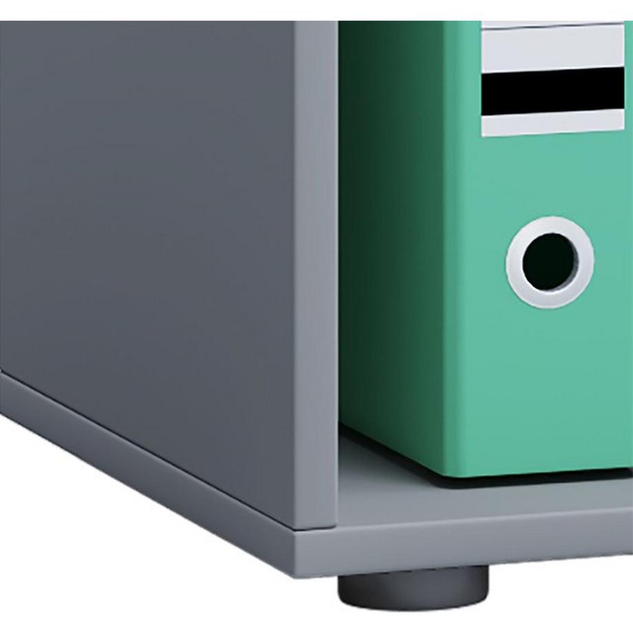 VCM Bureau en bois Étagère à livres Étagère à dossiers Étagère à classeurs Étagère à livres Lona 2f  