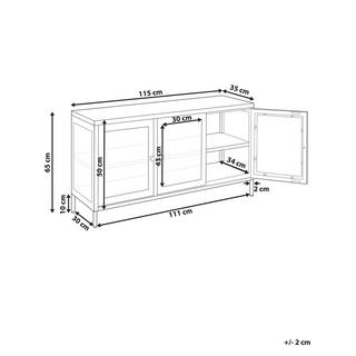 Beliani Sideboard aus Stahl Modern NEWPORT  