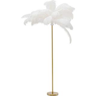 KARE Design Lampadaire Feather Palm blanc hauteur 165  