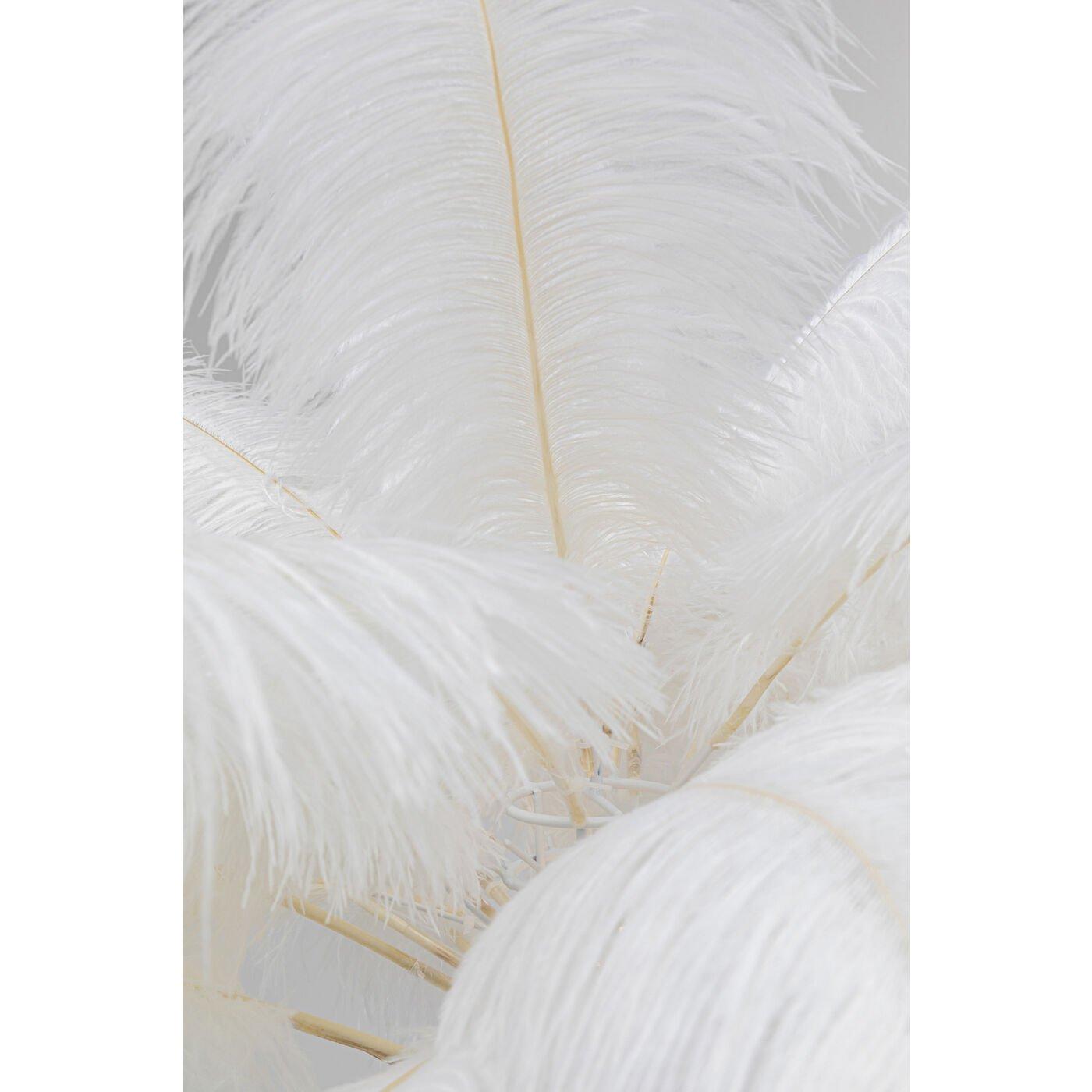 KARE Design Lampadaire Feather Palm blanc hauteur 165  