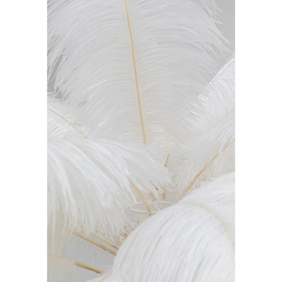KARE Design Lampada da terra Feather Palm bianca altezza 165  