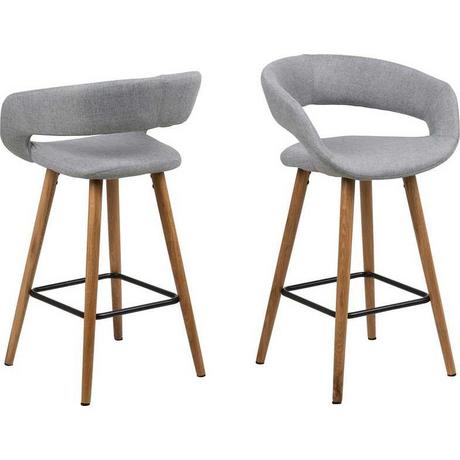 mutoni Tabouret de bar basse cabot gris clair  