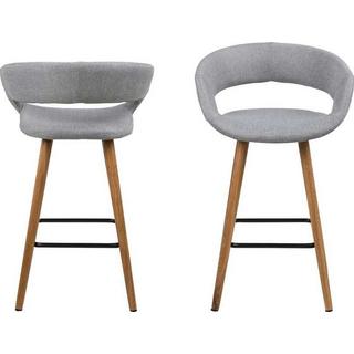 mutoni Tabouret de bar basse cabot gris clair  