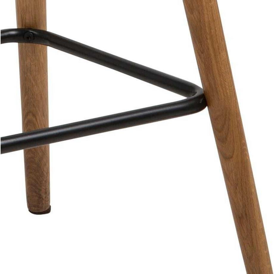 mutoni Sgabello da bar basso Cabot grigio chiaro  