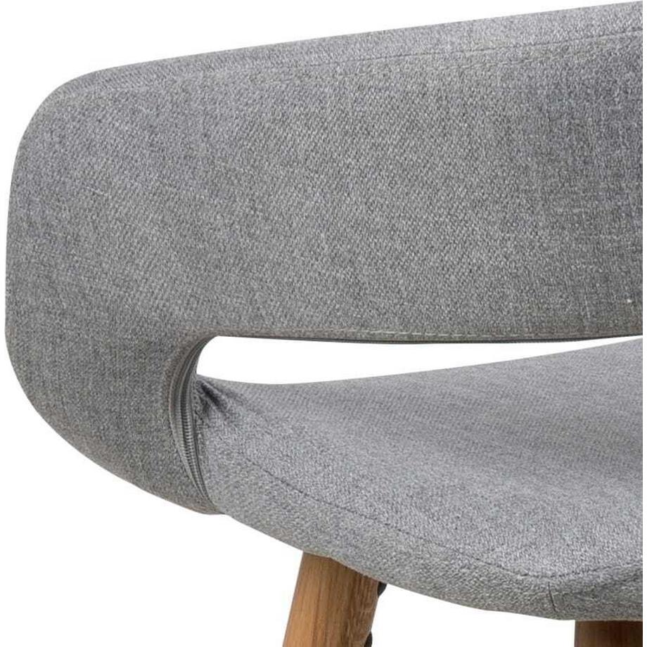 mutoni Sgabello da bar basso Cabot grigio chiaro  