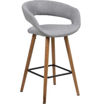 Tabouret de bar bas Cabot gris clair