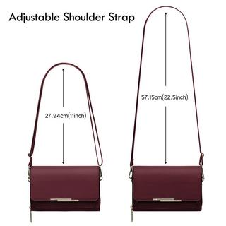 Only-bags.store PU Leder Crossbody Umhängetasche Passport Handytasche mit Kartenschlitz Verstellbarer Abnehmbarer Schulterriemen  