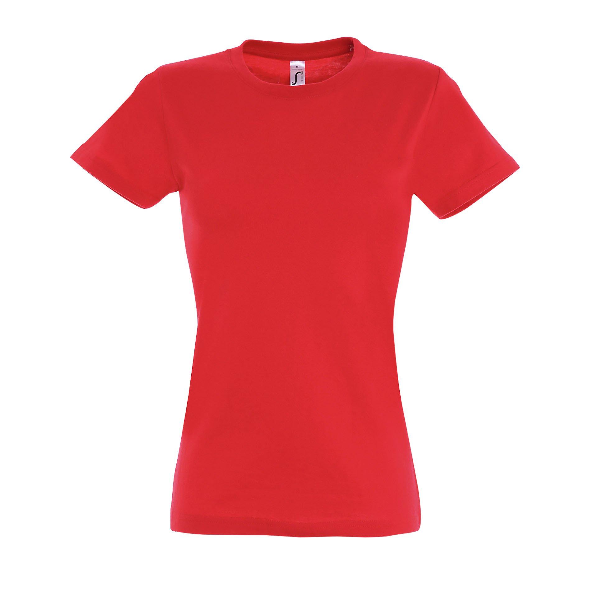 Image of Imperial Tshirt, Kurzarm, Rundhalsausschnitt Damen Rot Bunt S