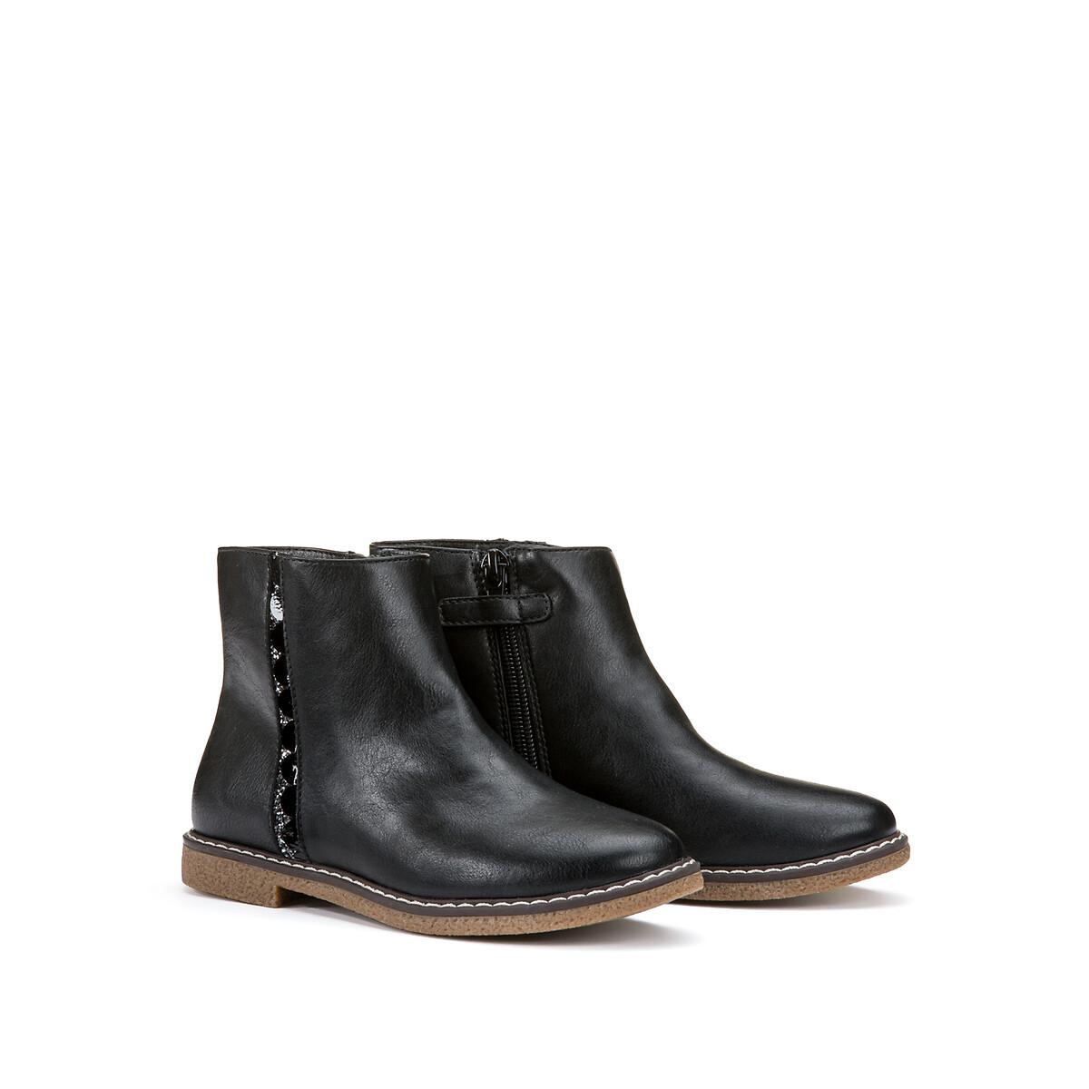 Image of Boots Mit Reissverschluss Unisex Schwarz 32