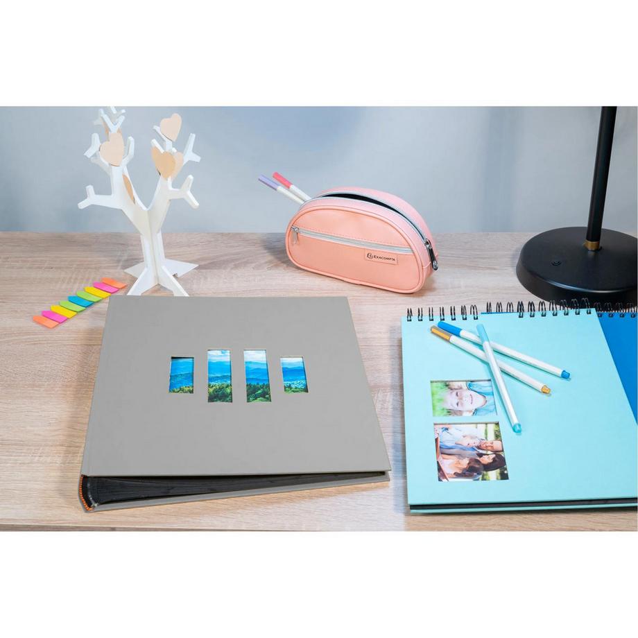 Exacompta Album photo livre 60 pages noires Milano  