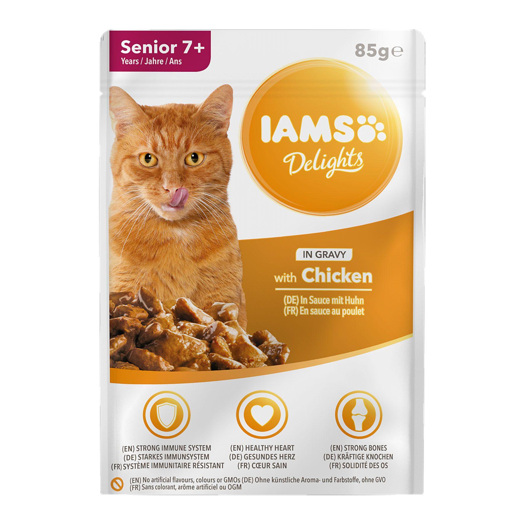 IAMS  Delights Senior Chicken - Multipack 