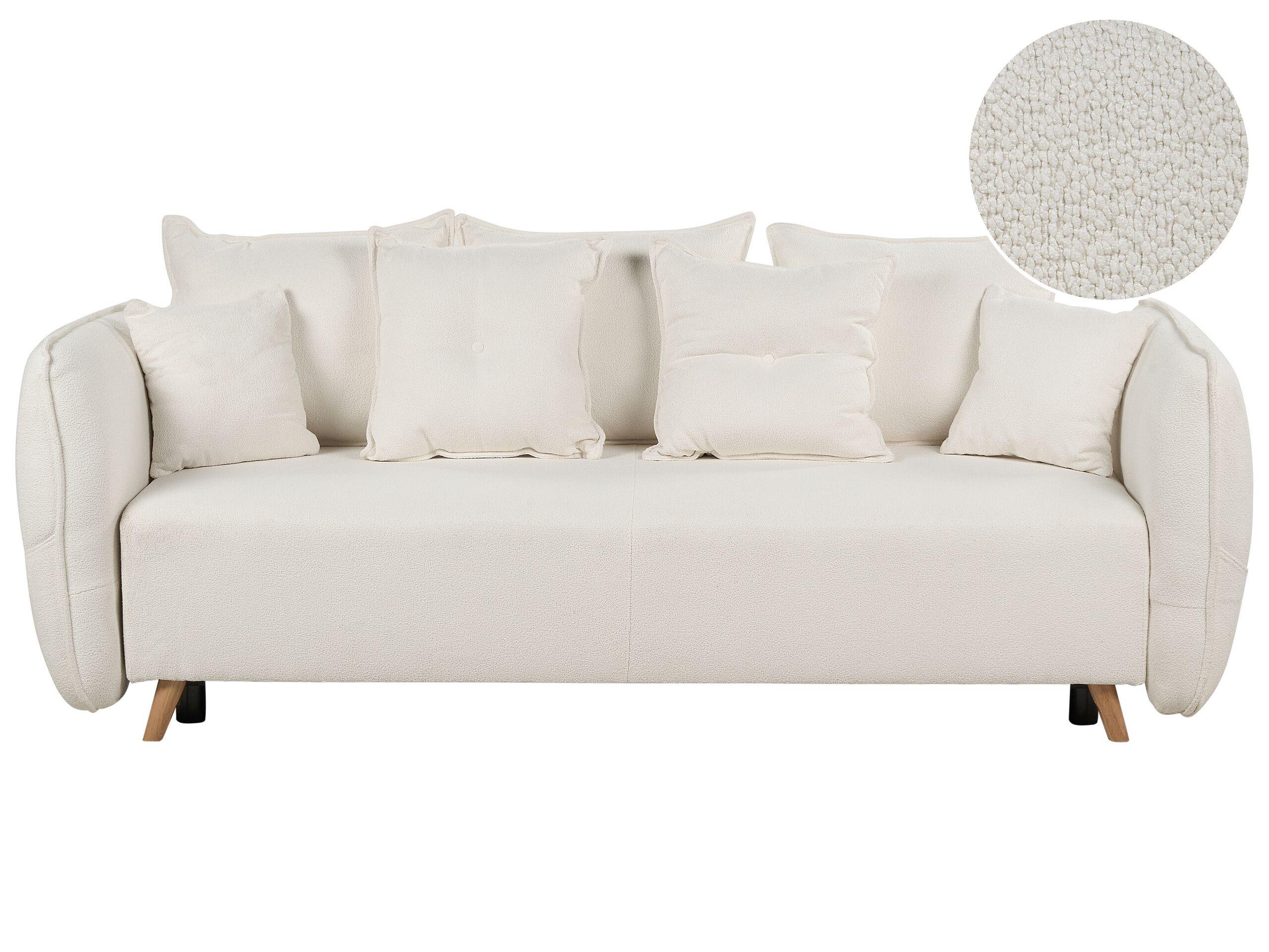 Image of Schlafcouch aus Bouclé Modern VALLANES Schlafcouch aus Bouclé Modern VALLANES